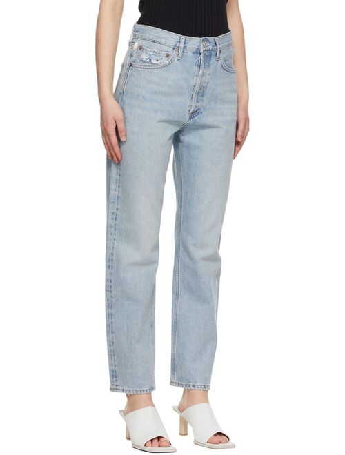 AGOLDE Blue 90's Mid-Rise Loose Fit Jeans
