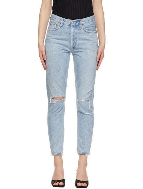AGOLDE Blue Jamie High-Rise Classic Jeans