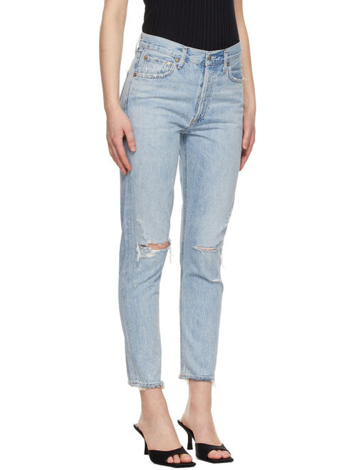 AGOLDE Blue Jamie High-Rise Classic Jeans