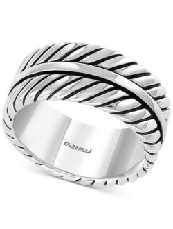 Collection EFFY Men's Rope-Look Ring in Sterling Silver