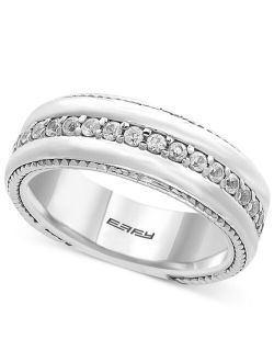 Collection EFFY Men's White Sapphire Band (1 ct. t.w.) in Sterling Silver
