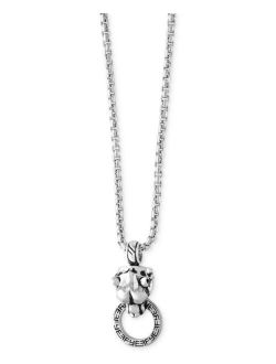 Collection EFFY® Men's Panther Doorknocker Pendant Necklace in Sterling Silver