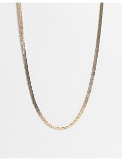 Inspired unisex ultimate antique chain necklace in gold