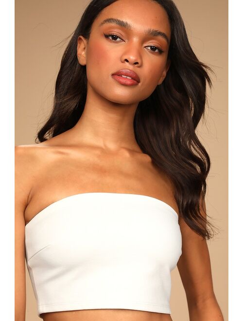 Lulus Party of Two White Strapless Two-Piece Mini Dress