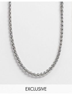inspired chain necklace in silver