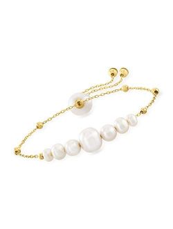 4-9.5mm Cultured Pearl Bolo Bracelet in 14kt Yellow Gold