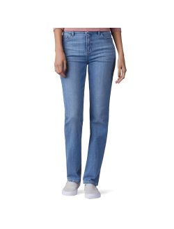 ® Instantly Slims High Waisted Straight-Leg Jeans