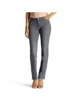 Petite Lee Flex Motion Straight-Leg Jeans