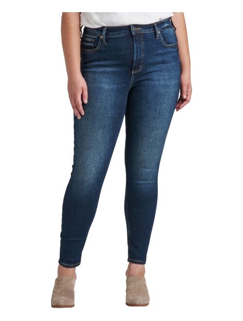 Silver Jeans Co. Women's Infinite Fit ONE SIZE FITS FOUR High Rise Skinny Jeans