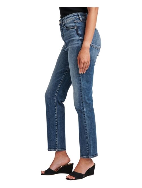 Silver Jeans Co. Women's Aikins High Rise Straight Leg Jeans