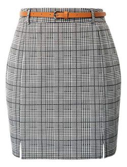 Women Short Length High Waist Bodycon Mini Pencil Skirt