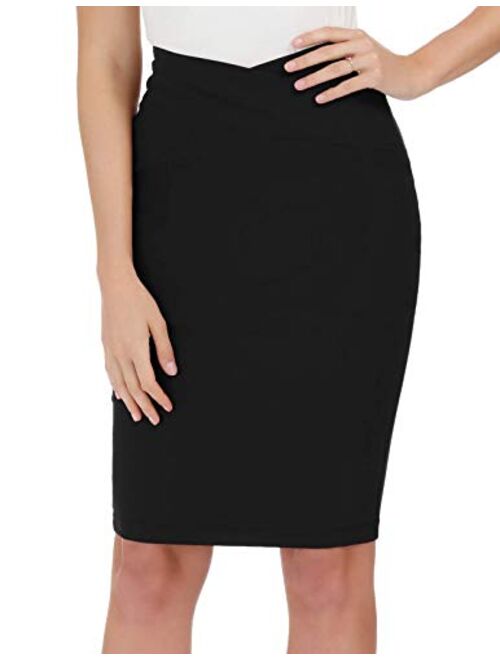 GRACE KARIN Women's Slime Fit Business Office Pencil Skirts Wear to Work