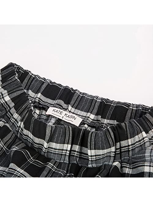 Grace Karin Kate Kasin Women's A-Line Vintage Skirt Grid Pattern Plaid KK633/ KK495