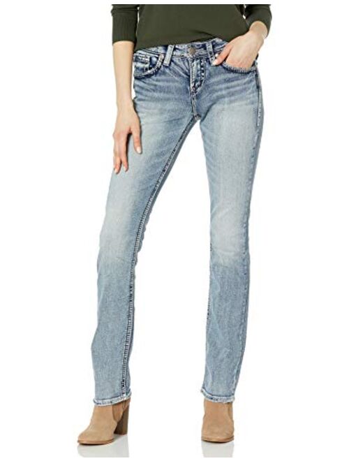 Silver Jeans Co. Suki High-Rise Baby Bootcut Jeans L94514SJB177