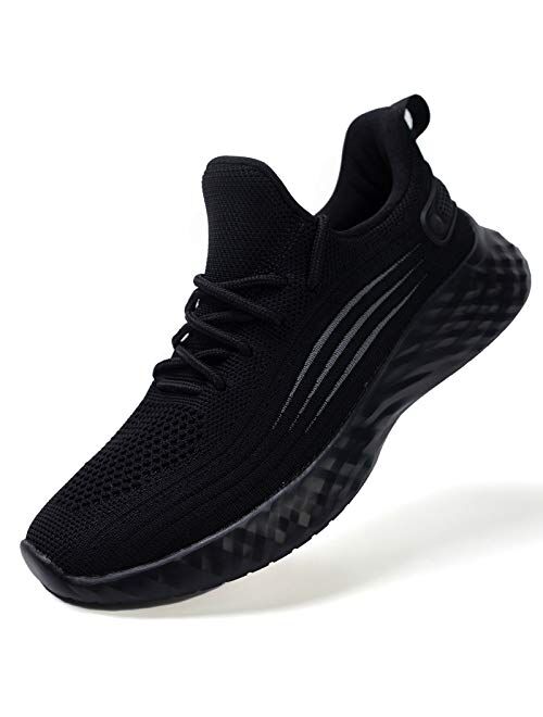 Slow Man Women's Breathable Running Tennis Shoes- Lightweight Casual Mesh Sneakers Non-Slip Comfort Shoes Girls Athletic Walking Shoe
