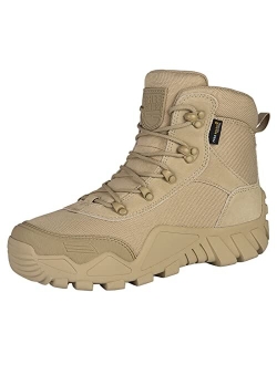Men's Waterproof Hiking Boots Tactical Work Boots Outdoor Lightweight Military Boots