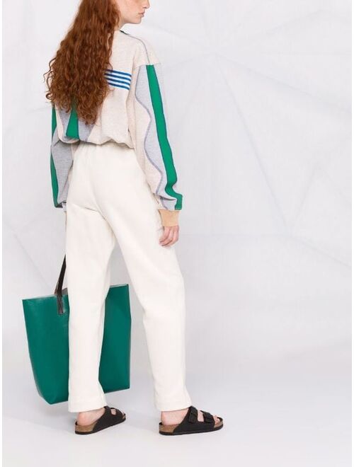 GANNI logo-embroidered sweat pants