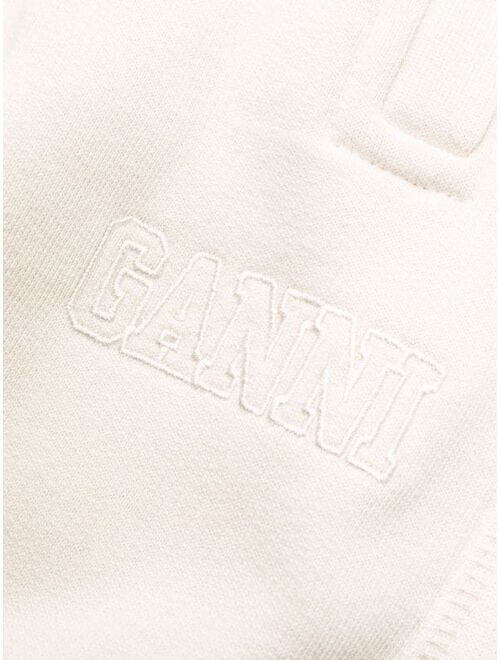 GANNI logo-embroidered sweat pants