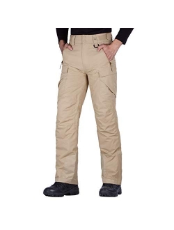 Men's Waterproof Snow Insulated Pants Winter Skiing Snowboarding Pants with Zipper Pockets
