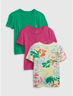 Kids 100% Organic Cotton Pocket T-Shirt (3-Pack)
