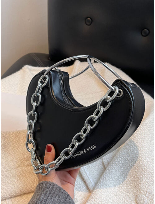 Shein Heart Design Shoulder Chain Bag