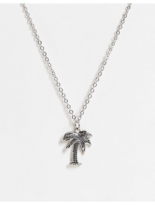 Classics 77 palm tree pendant in silver