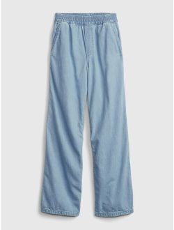 Kids Pull-on Denim Pants with Washwell