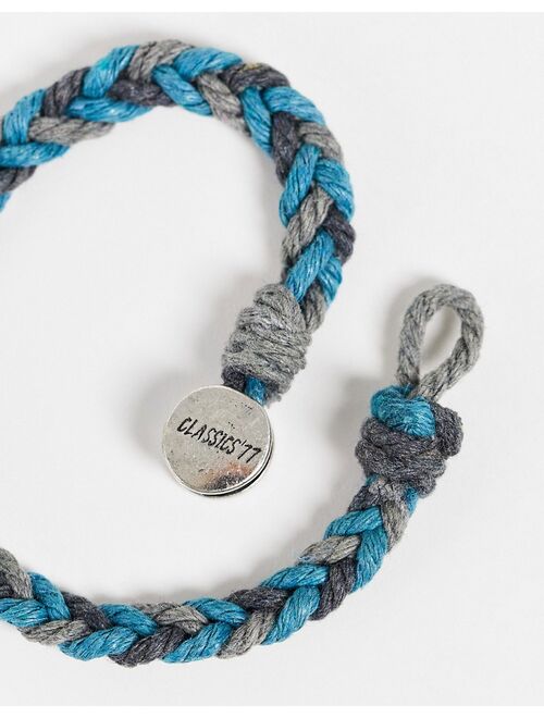 Classics 77 braided woven bracelet in blue