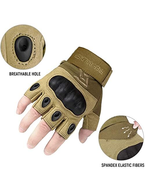 FREE SOLDIER Outdoor Full Finger Half Finger Safety Heavy Duty Work Gardening Cycling Gloves
