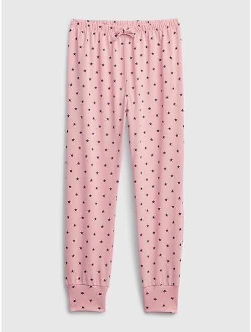 GAP Kids 100% Recycled Polyester Star PJ Joggers