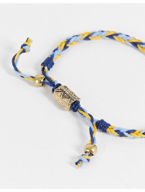 Classics 77 woven adjustable bracelet in blue