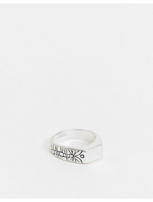 Classics 77 side engraving ring in silver