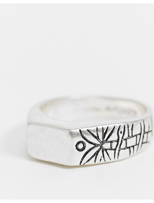 Classics 77 side engraving ring in silver