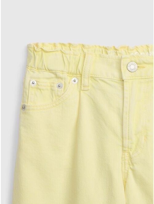 GAP Kids High-Rise Barrel Jeans with Washwell