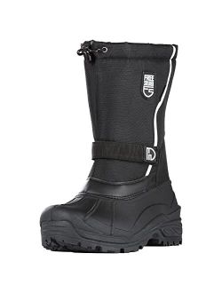 Mens Snow Boots Insulated Waterproof Winter Shoes Nonslip Outdoor Footwear with Removable Lining