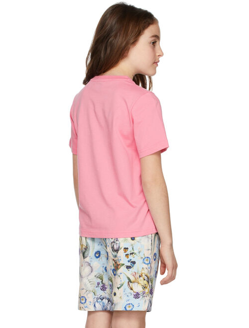 Burberry Kids Pink Montage Print T-Shirt