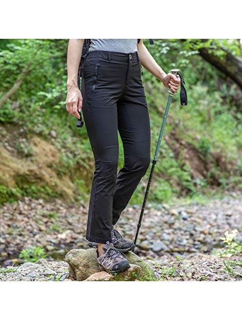 FREE SOLDIER Women's Hiking Pants Outdoor Quick Dry Lightweight Stretch Pants UPF 50+ Water Resistant Cargo Pants