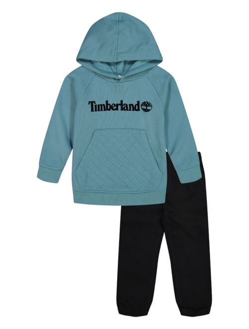 Timberland Toddler Boys Quilt Pocket Hoodie and Joggers Set, 2-Piece