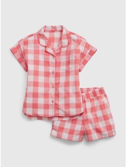 Kids 100% Recycled PJ Shorts Set