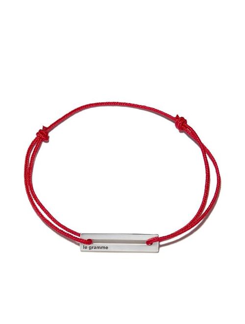 Le Gramme Le 1.7g perforated cord bracelet
