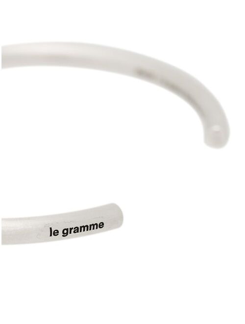 Le Gramme Le 15g brushed bangle bracelet