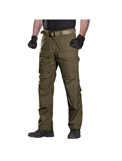 Men's Outdoor Tactical Pants Ripstop Military Combat EDC Cargo Pants Lightweight Hiking Work Pants