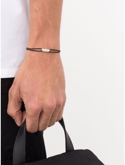 Le Gramme logo capsule cord bracelet