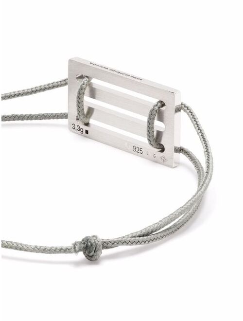 Le Gramme punched cord bracelet