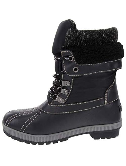 LONDON FOG Womens Mitten Cold Weather Duck Boot for Snow