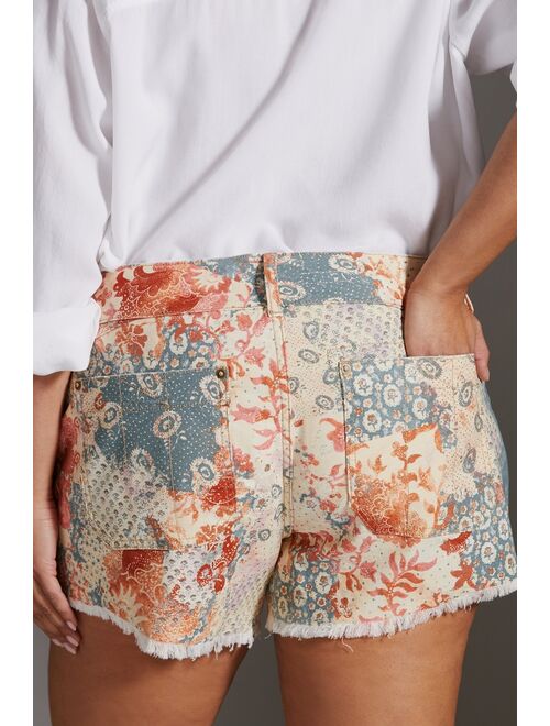 Pilcro Low-Rise Wanderer Printed Shorts