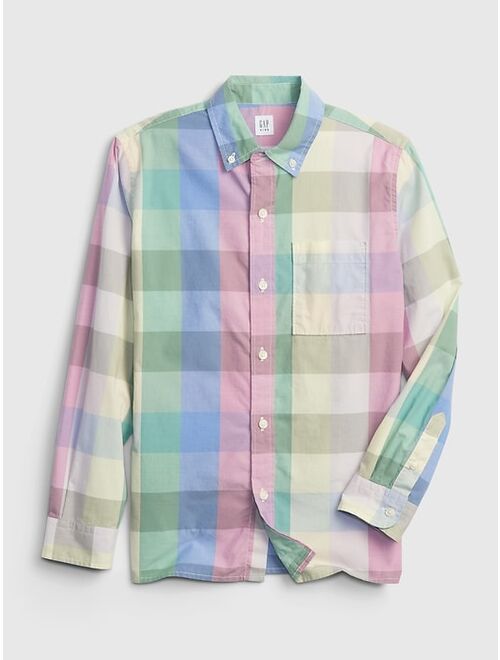 GAP Kids Plaid Button-Down Shirt