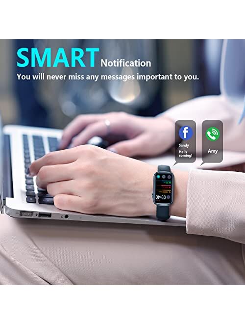 MorePro Fitness Tracker, Heart Rate Monitor Blood Pressure Activity Tracker with Blood Oxygen SPO2,IP68 Wateproof Sleep Tracker Sport Bracelet Pedometer Step Calories Sma