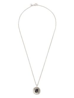 Eros onyx-embellished pendant necklace