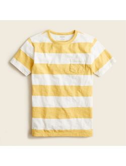 Boys' T-shirt in rugby stripe